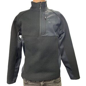 Spyder Men's Black Half Zipper Pullover Sweater Stretch Size M SKU 3648